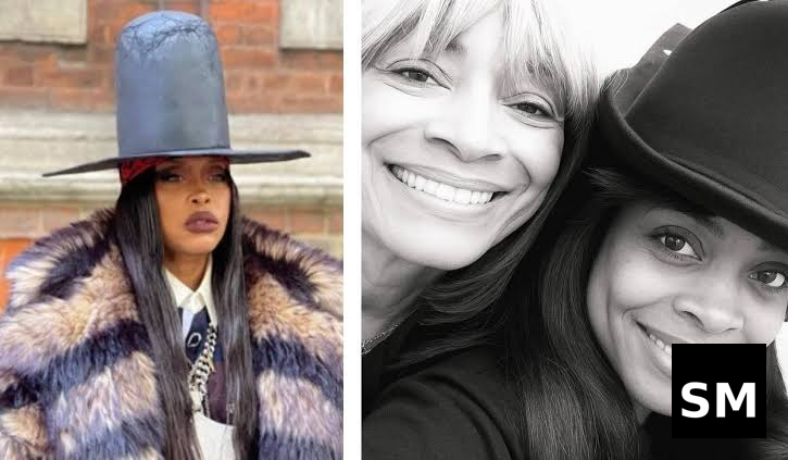 Person wearing a large hat.